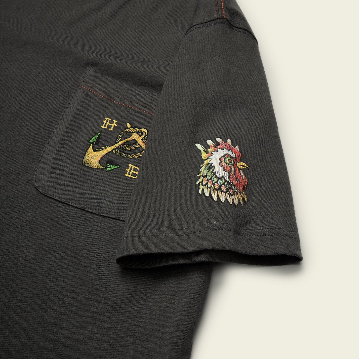 HFTTMM Cotton Pocket T-Shirt - Antique Black