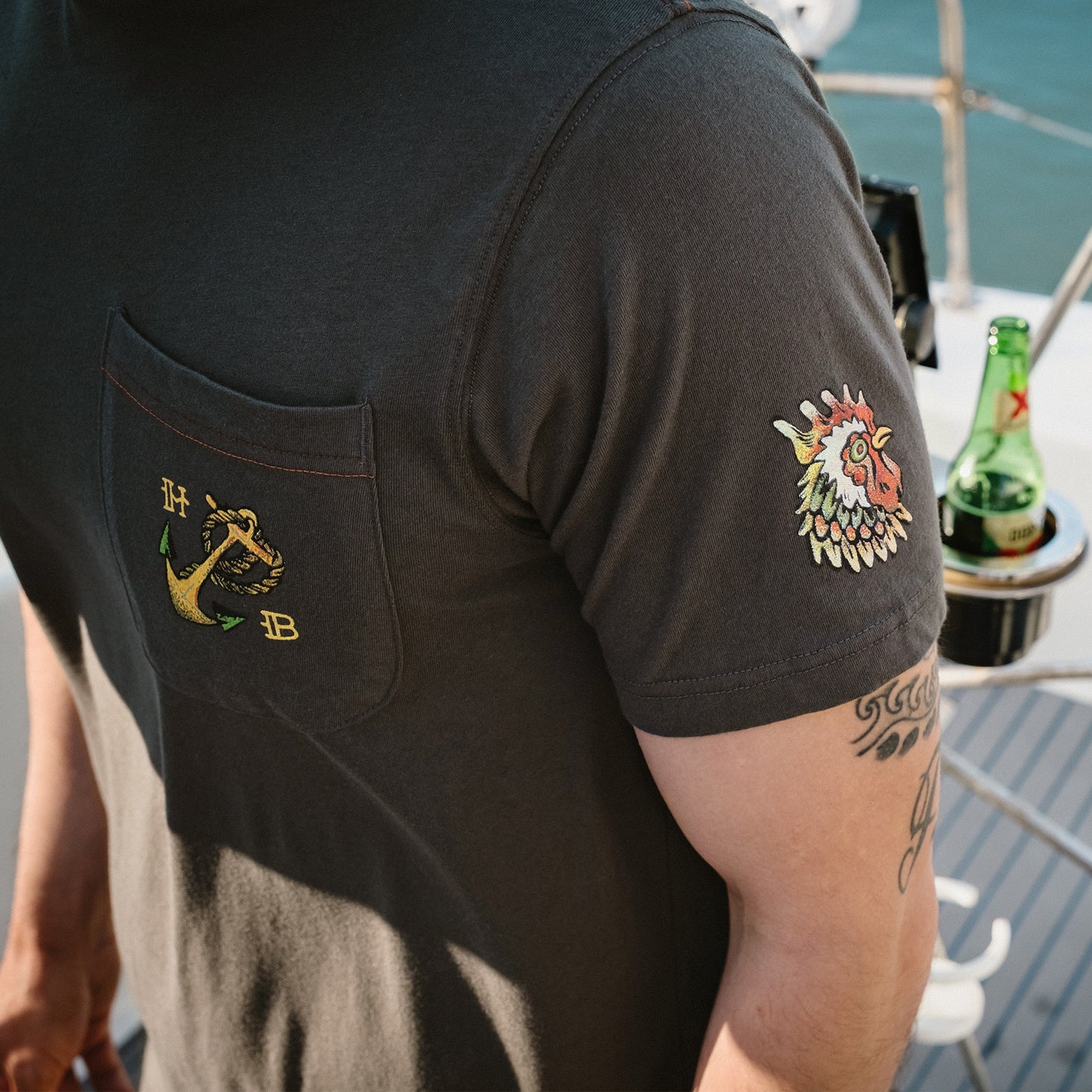 HFTTMM Cotton Pocket T-Shirt - Antique Black