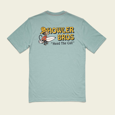 El Monito Surfs T-Shirt - Riviera Blue