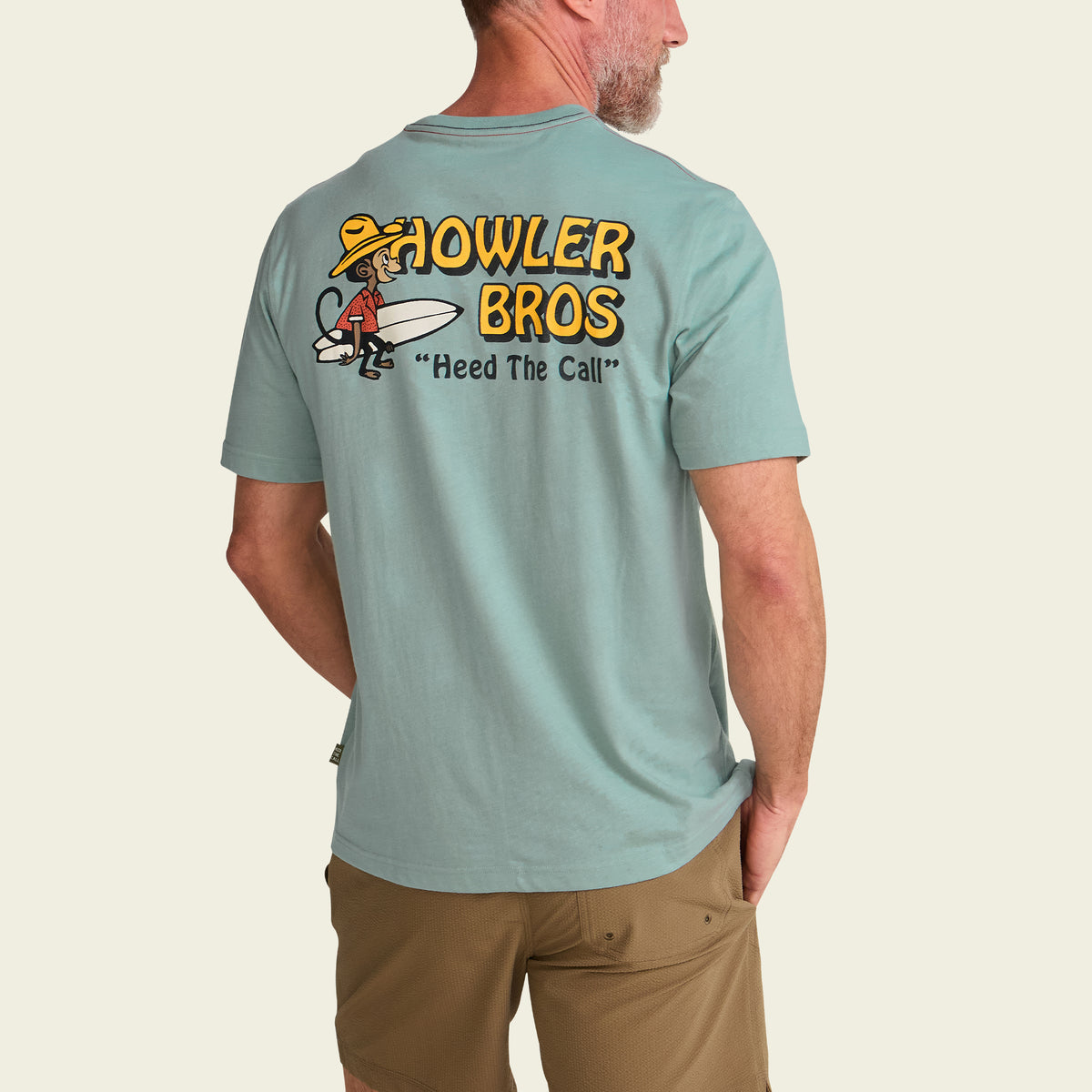El Monito Surfs T-Shirt - Riviera Blue – HOWLER BROTHERS