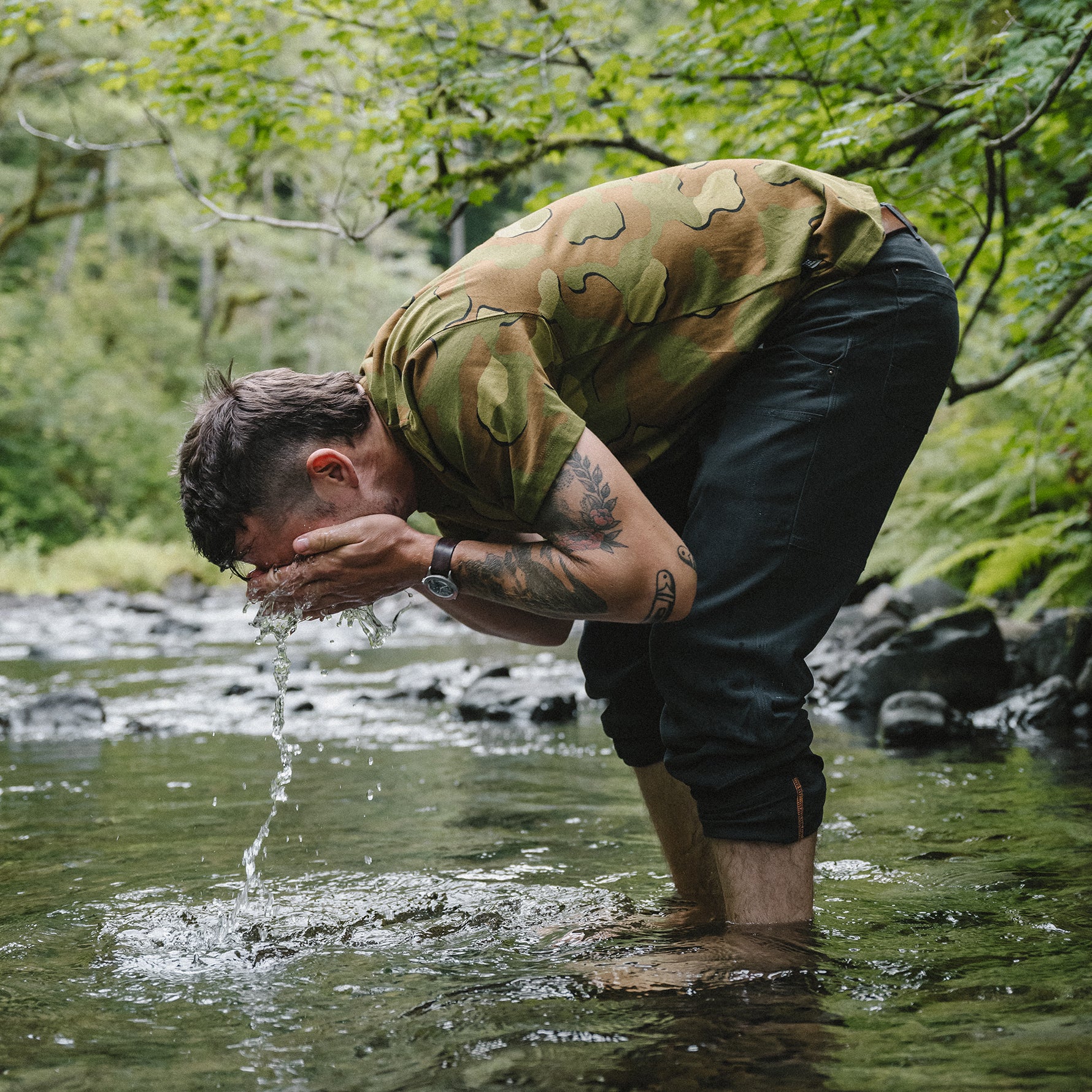 Howler Slab Cotton T-Shirt - Mimetico : Fatigue – HOWLER BROTHERS