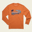 UVA Longsleeve Cotton T-Shirt - Wahoo Matrix : Sabre Orange