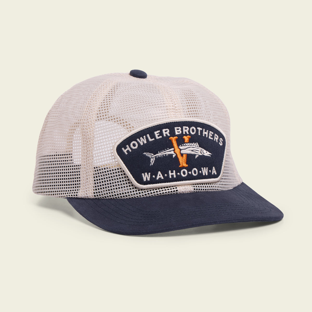 UVA Feedstore Snapback -  Parchment / Blue - View 1
