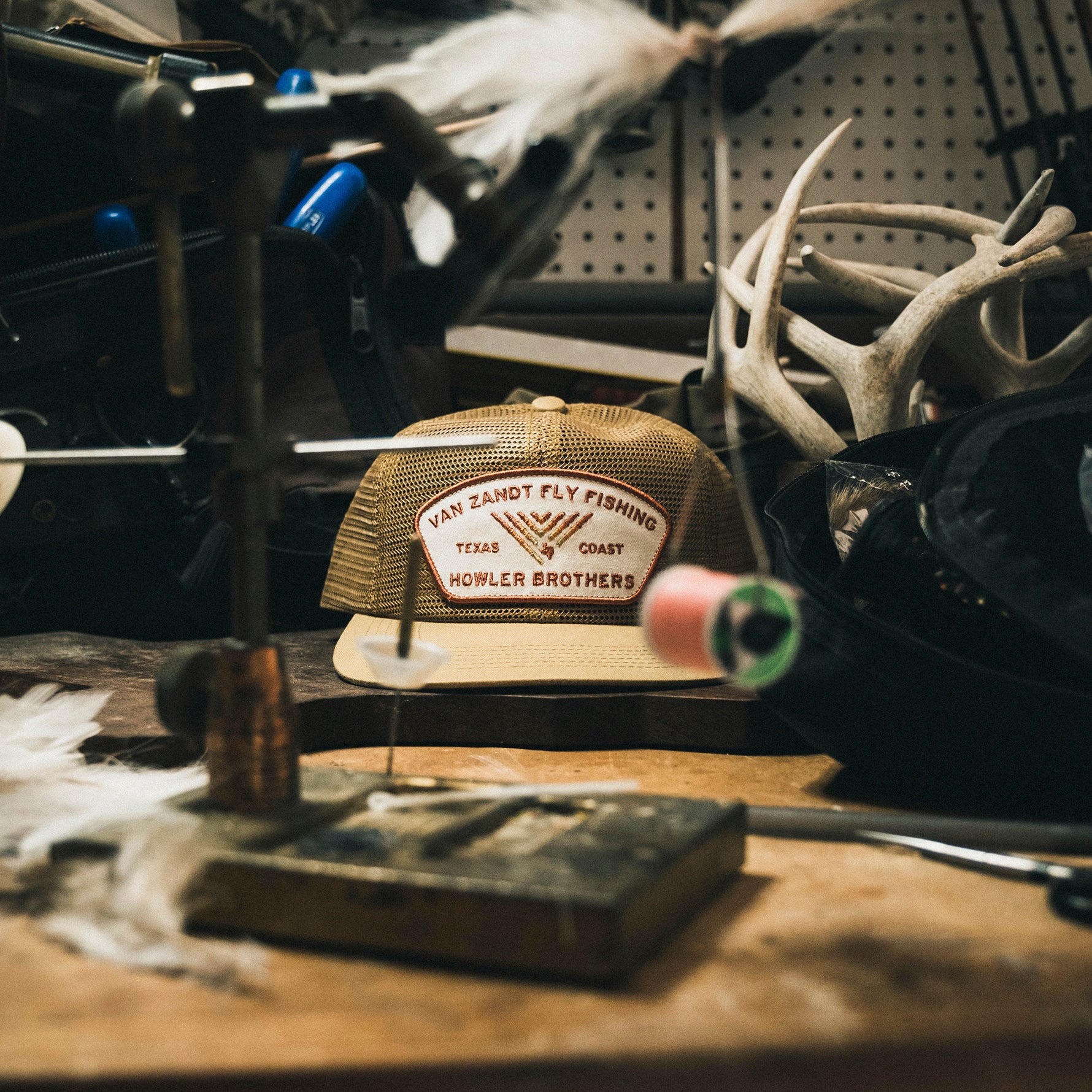 JT Van Zandt Feedstore Snapback Unstructured, Adjustable Hat HOWLER