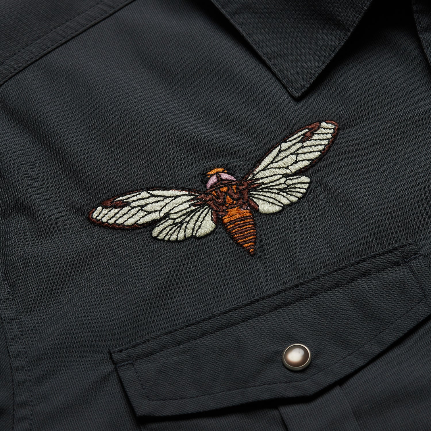 Twilight Flight Gaucho Snapshirt : Cicadas